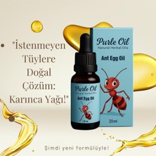 Purleoil Purle Oil 20 ml Karınca Yumurtası Yağı | Tüy Azaltıcı Doğal ve Vegan Kıl Karşıtı Yağ
