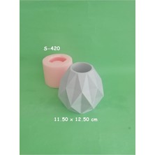 Geometrik Vazo Silikon Kalıp