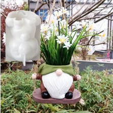 Sallanan Noel Baba Saksı Silikon Kalıp (S899)