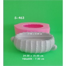 Büyük Kaktüs Saksı Silikon Kalıp