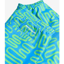 Skechers M 5 Inch Allover Print Swimshort Erkek Mavi Deniz Şortu S241113-400