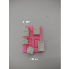 5'li Mini Çikolata Silikon Kalıp