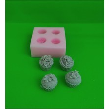 4 Lü Cup Cake Silikon Kalıp