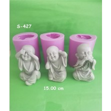 Üçlü Buda (15 Cm) Silikon Kalıp