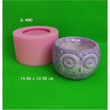 Büyük Baykuş Saksı Silikon Kalıp