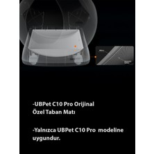 UBPet C10 Pro Akıllı Kedi Tuvaleti Uyumlu Silikon Taban Matı | Su Geçirmez, Koku Yapmaz, Kolay Kurulum