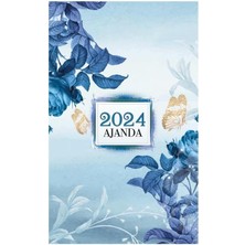 Kelebek 2024 Ajanda - Mavi Rüya, 8683672858821, Çok Renkli
