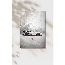 Japon Stil Cyberpunk Araba Posteri - Gt3 Rs Temalı Hd Metal Tablo Poster