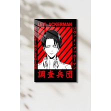 Aot Levi Ackerman Temalı Hd Metal Tablo Poster