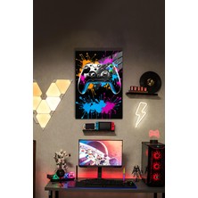 Oyun Konsolu Temalı Hd Metal Tablo Poster