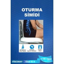 Visco Oturma Simidi Ortopedik, 43 x 43 x 9, D Model