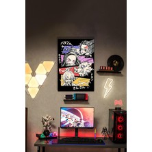 Demon Slayer Temalı Hd Metal Tablo Poster