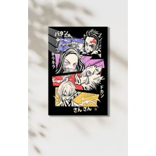 Demon Slayer Temalı Hd Metal Tablo Poster