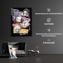 Demon Slayer Temalı Hd Metal Tablo Poster