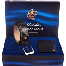 Polo Club 869 Deri Cüzdan Kemer 2'li Damatlık Çeyizlik Set Takım