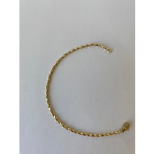 Xuping Minimal Kıvrımlı Gold Bileklik