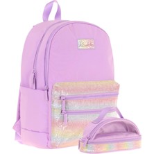 Kaukko Magic Dreams Okul Sırt Çantası ve Şeffaf Kalem Çantası Seti - Kız Çocuk - Pembe Çok Renkli