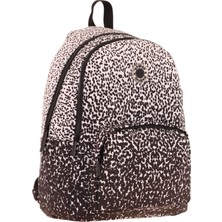 Kaukko Dots Kız Çocuk Üç Bölmeli Ilkokul ve Ortaokul Çantası - Siyah Nokta Desenli - K1804