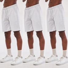 Unisex 3'lü Renkli Basic Şort
