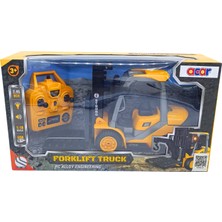 Acar Oyuncak 1:18 Ölçek Uzaktan Kumandalı 9 Kanallı Alaşım Oyuncak Forklift
