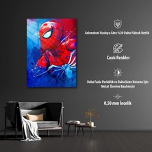 Örümcek Adam Temalı Hd Metal Tablo Poster