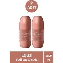 Asfstore Equal Kadın Roll-On Deodorant 50 ml 2 Adet