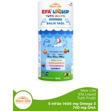 ASF Store New Life Efa Liquid Tutti Frutti Balık Yağı Şurubu 150 ml