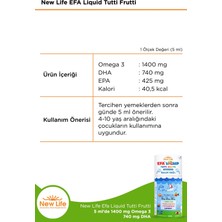 ASF Store New Life Efa Liquid Tutti Frutti Balık Yağı Şurubu 150 ml
