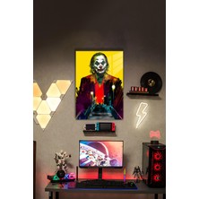 Joker Temalı Renkli Hd Metal Tablo Poster