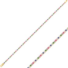 Luminis Jewell 14 Ayar Altın Renkli Taşlı Bileklik