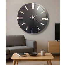 Dekoratif Ahşap Duvar Saati Lüks Duvar Dekoru Sessiz Mekanizma Modern Saat Ahşap Saat Wall Clock