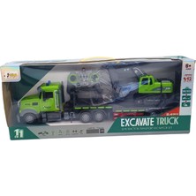 Asya Oyuncak Metal/plastik 11 Kanal Uzaktan Kumandalı Çekici-Ekskavatör Seti