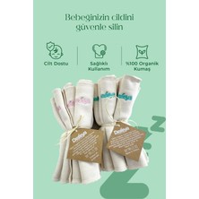 Dezeya Natura Home Boyasız Organik Pamuk 10'lu Baby Mendil