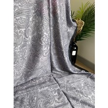 Vavscarfs Hint Desen Pamuk Soft Şal Siyah-Lila