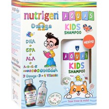 ASF Store Omega 3 Balık Yağı Şurubu Portakal Aromalı 200 ml + Aquas Kids Şampuan 250 ml Hediyeli