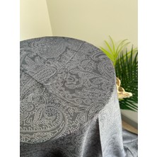 Vavscarfs Hint Desen Pamuk Soft Şal Füme-Beyaz