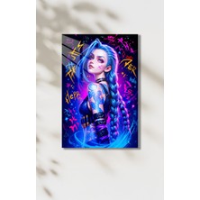 Arcane Jinx Temalı Hd Metal Tablo Poster
