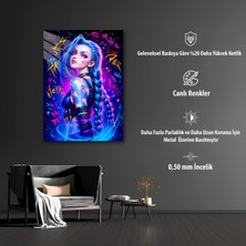 Arcane Jinx Temalı Hd Metal Tablo Poster