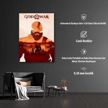 Gow Kratos Hd Metal Tablo Poster