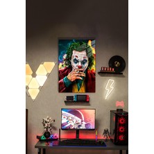 Joker Temalı Renkli Hd Metal Tablo Poster