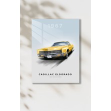 1967 Cadillac Eldorado Retro Metal Poster Tablo