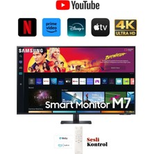 Samsung 43" 4K 60Hz 4ms Smart Monitör Tv Sesli Komut ve Uzaktan Bağlantı Özellikli