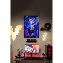 Arcane Jinx Temalı Hd Metal Tablo Poster