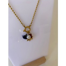 Çelik Gold Güneş Charm Figürlü Kolye