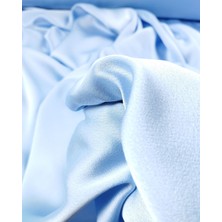 Uçuk Mavi Renkte Krep En: 150