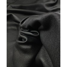 Tek En Siyah Sıvamalı Tok Esnek Interlok Örme (En  95 cm x Boy  240 Cm)