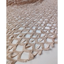 Pembe Renkte Güpür (En  135 cm x Boy  250 Cm)