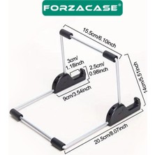 Forzacase Samsung Galaxy Tab S9 ile Uyumlu Bluetooth Kablosuz Klavye Mouse + Tablet Standı - FC1088