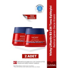 Asfstore Vichy Liftactiv B3  Eşitleyici Retinol Içeren Gece Kremi 50 ml 2 Adet