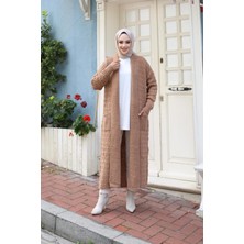 Kadın Örgülü Triko Hırka